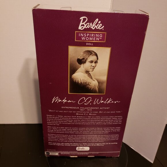 Ida B. Wells Barbie Inspiring Women Madame C. J. Walker - Picture 6 of 9